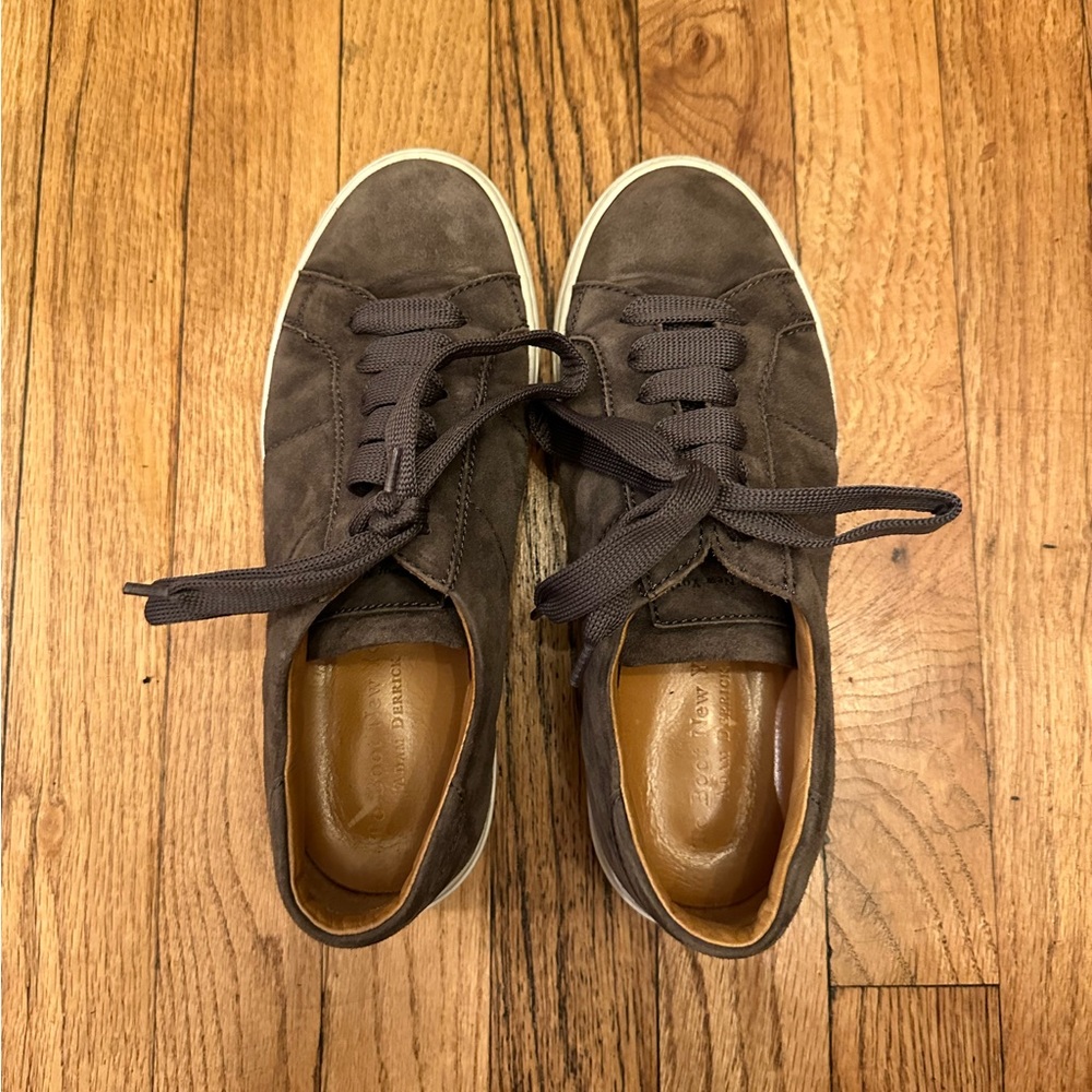 Suede Grey Low-Top Sneakers